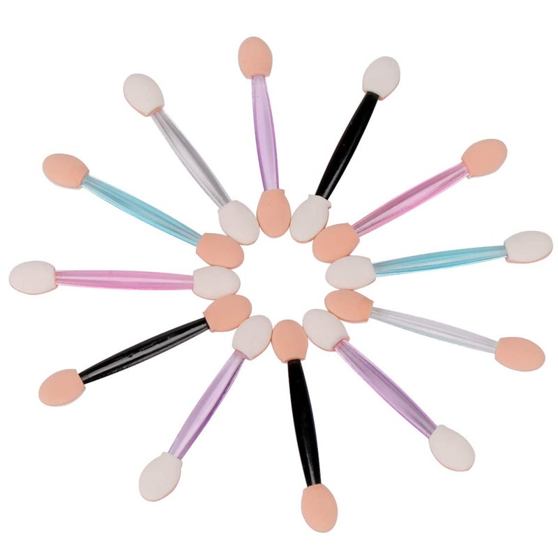 Akstore 200PCS Disposable Dual Sides Eye Shadow Sponge Applicator Eyeshadow Brushes Makeup Brush (Multicolors) - Image 4